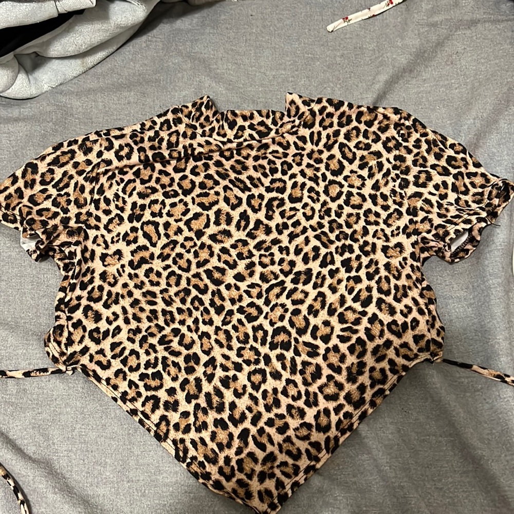 Leopard Print Crop Top